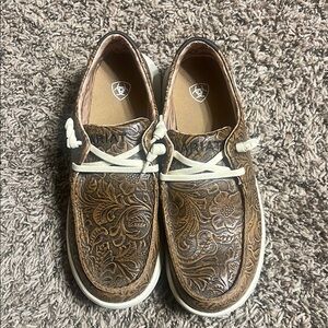 Ariat Embossed Leather Shoes.
